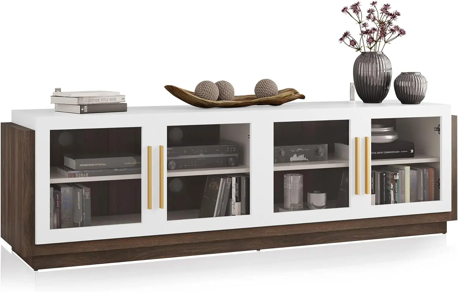 BELLEZE 70" TV Stand for TVs up to 75", Modern TV Cabinet & Entertainment Center with Shelves, Wood Storage Cabinet for Living
BELLEZE 70" TV Stand for TVs up to 75", Modern TV Cabinet & Entertainment Center with Shelves, Wood Storage Cabinet for Living