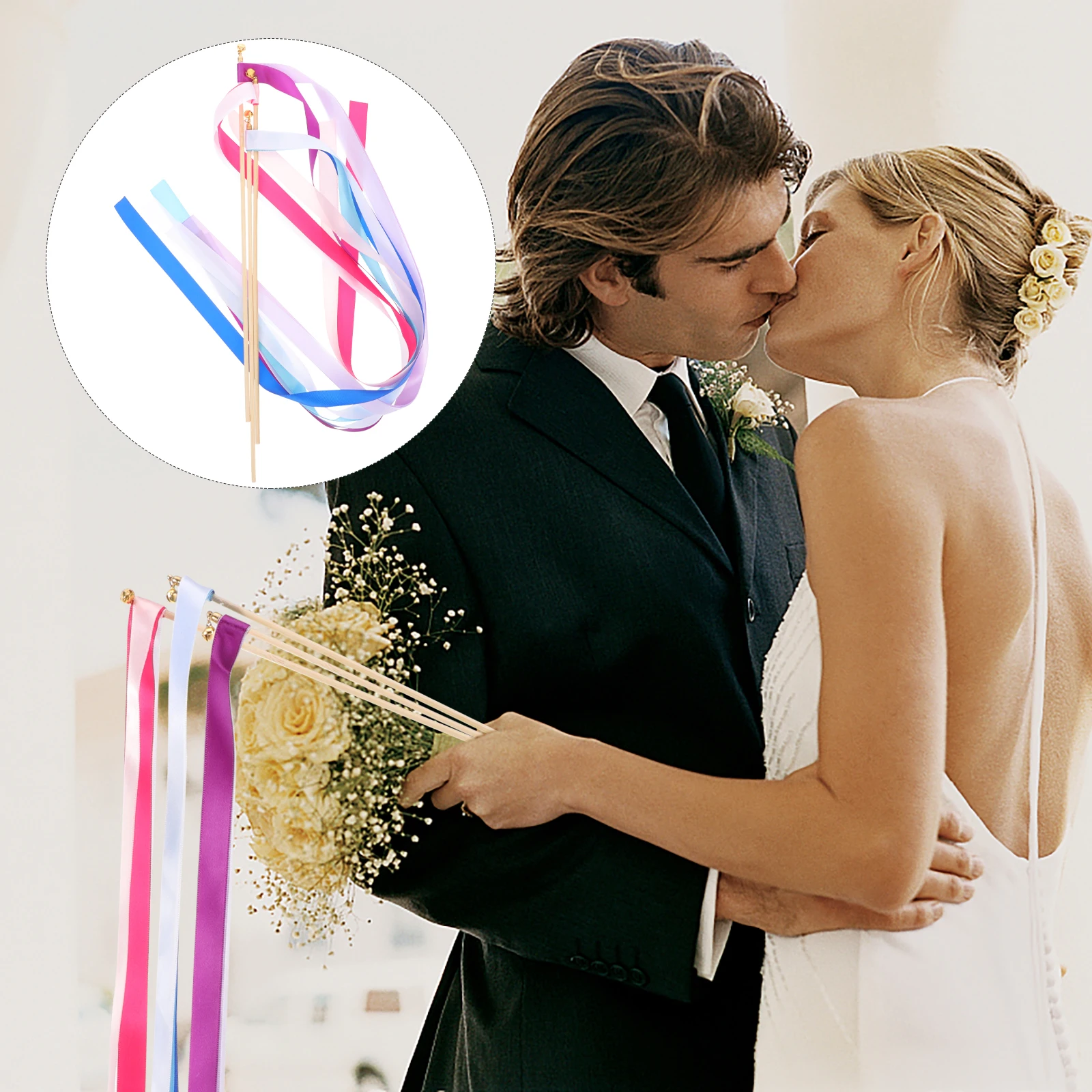 30pcs Fairy Wands Ribbon Sticks Bells Wedding Streamers Bright Colors Party Gifts Stage Sports Meetings Celebrations
30pcs Fairy Wands Ribbon Sticks Bells Wedding Streamers Bright Colors Party Gifts Stage Sports Meetings Celebrations