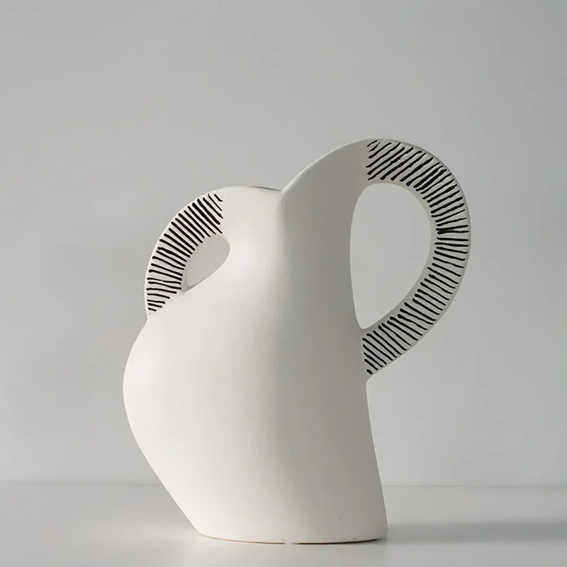 Ceramic Vase Abstract Striped Flower Arrangement Hydroponic Accessories Kettle Shape Home Decoration Vases Pots Terrarium
Ceramic Vase Abstract Striped Flower Arrangement Hydroponic Accessories Kettle Shape Home Decoration Vases Pots Terrarium