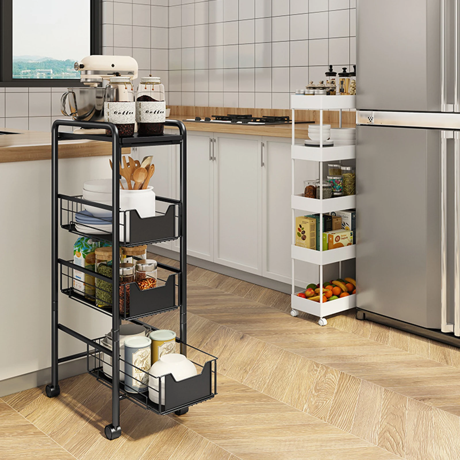 Moveable Storage Cart 4 Layers Narrow Square Bathroom Storage Rack Trolley Slide Rolling Wheels Home Kitchen Gap Shelf
Moveable Storage Cart 4 Layers Narrow Square Bathroom Storage Rack Trolley Slide Rolling Wheels Home Kitchen Gap Shelf