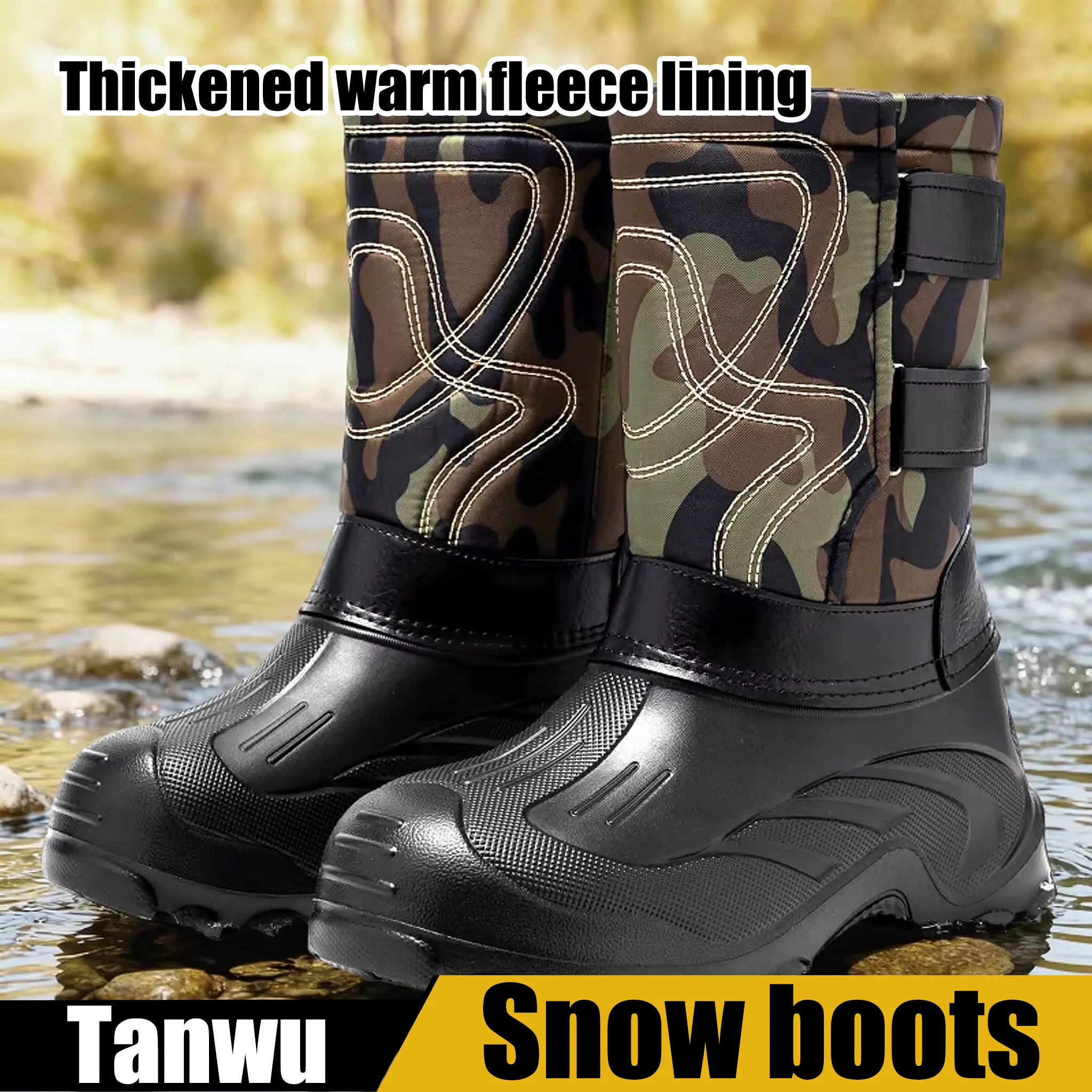 Зимние утепленные высокие зимние ботинки с утолщенной изоляцией, водонепроницаемая и противоскользящая хлопковая обувь на флисовой подкладке, уличная морозостойкая термостойкая обувь
Зимние утепленные высокие зимние ботинки с утолщенной изоляцией, водонепроницаемая и противоскользящая хлопковая обувь на флисовой подкладке, уличная морозостойкая термостойкая обувь