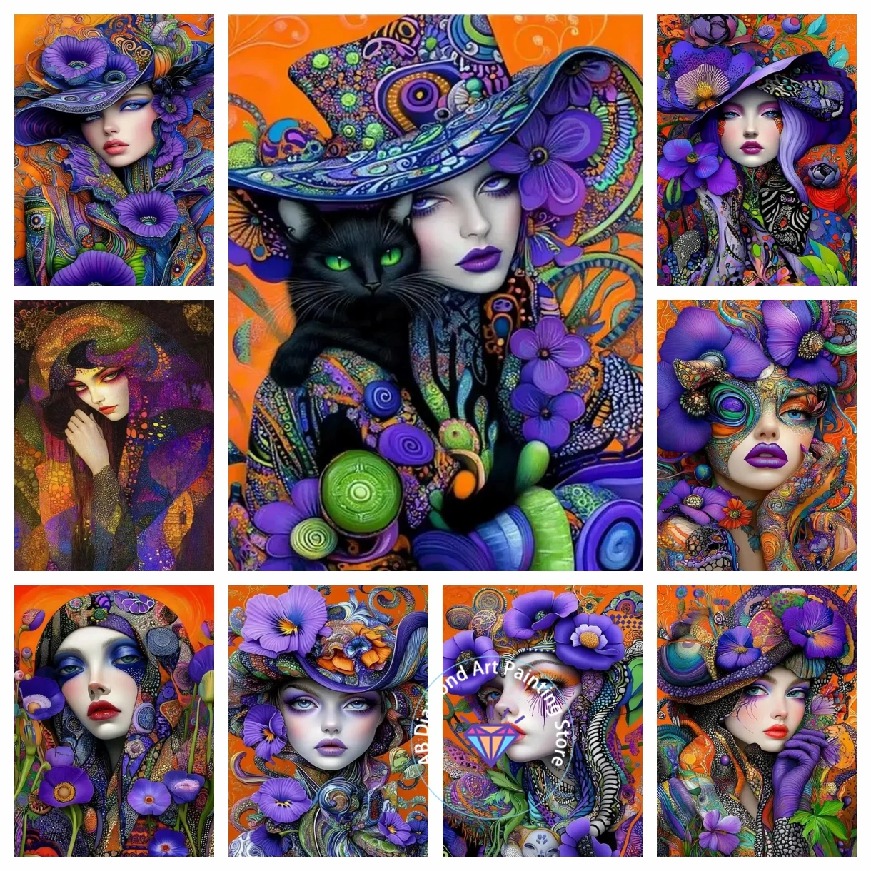 New Diy 5d Full Mosaic Art AB Diamond Painting Kit Cross Stitch Colorful Woman And Flower Cat Embroidery Picture Wall Decor Gift
New Diy 5d Full Mosaic Art AB Diamond Painting Kit Cross Stitch Colorful Woman And Flower Cat Embroidery Picture Wall Decor Gift