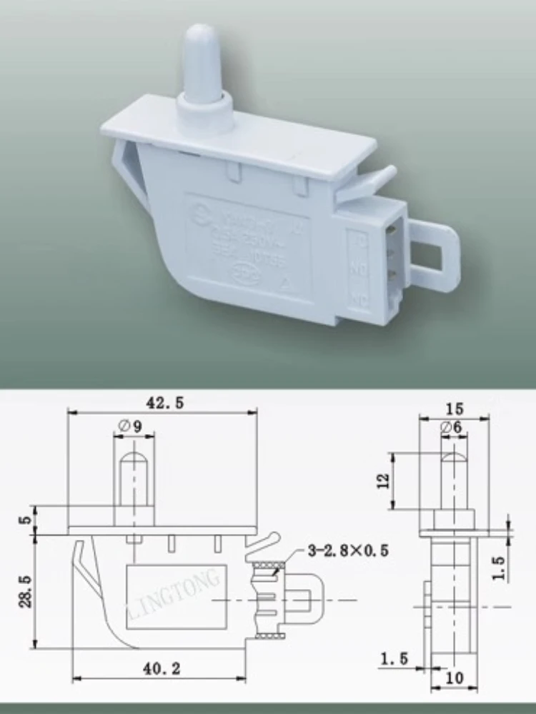 LTK-14 Replacement Fridge Door Lamp Switch Refrigerator Door Light Sensor Switch Special parts
LTK-14 Replacement Fridge Door Lamp Switch Refrigerator Door Light Sensor Switch Special parts