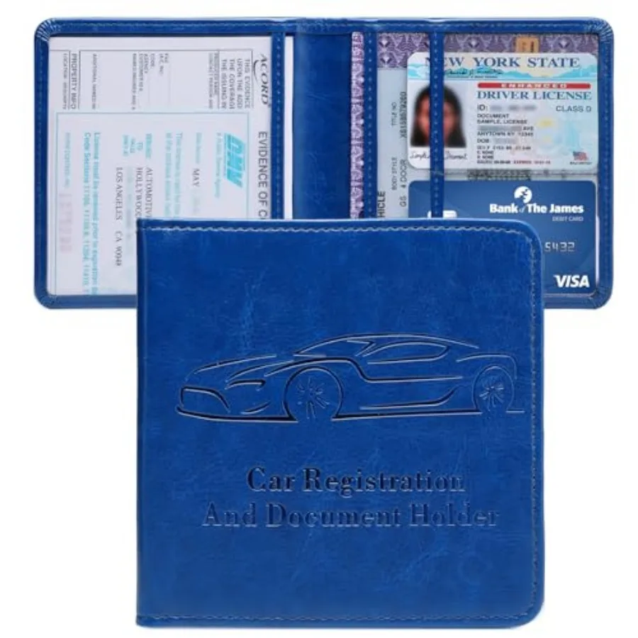 Car Registration and Insurance Holder, Vehicle Glove Box Car Organizer with Magnetic Closure for Documents, Cards, License Car
Car Registration and Insurance Holder, Vehicle Glove Box Car Organizer with Magnetic Closure for Documents, Cards, License Car