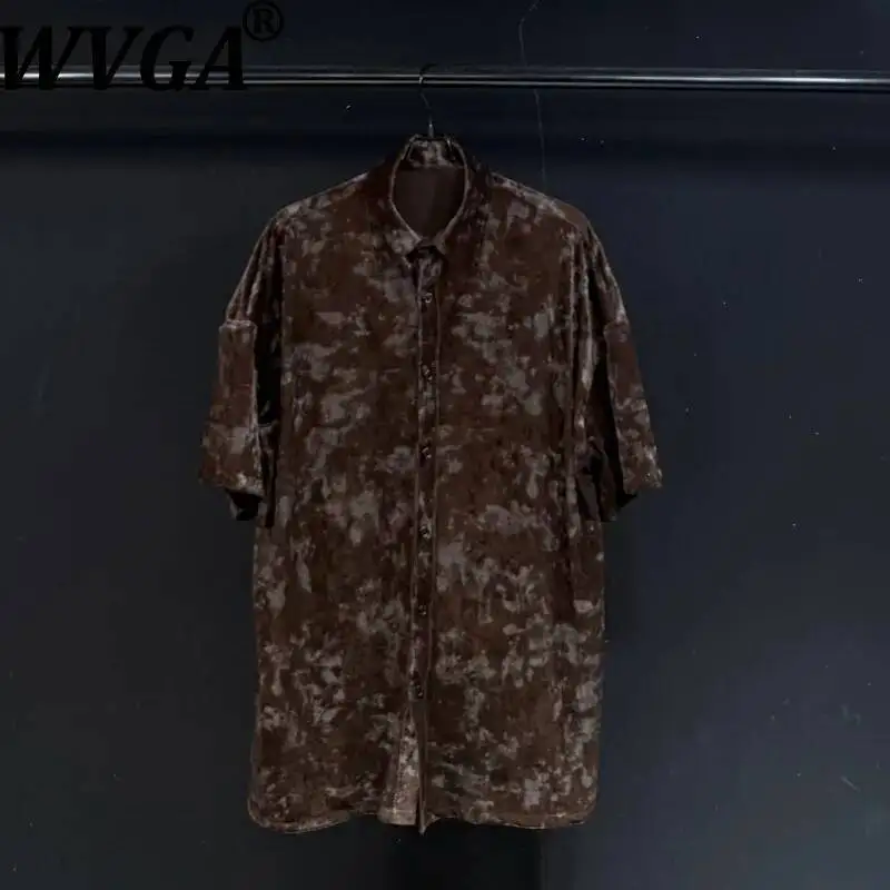 WVGA Summer New Men Vintage Distressed Tie-dye Short Sleeve Shirt Niche Chic Casual Turn-down Collar Loose Breathable Top W24667
WVGA Summer New Men Vintage Distressed Tie-dye Short Sleeve Shirt Niche Chic Casual Turn-down Collar Loose Breathable Top W24667