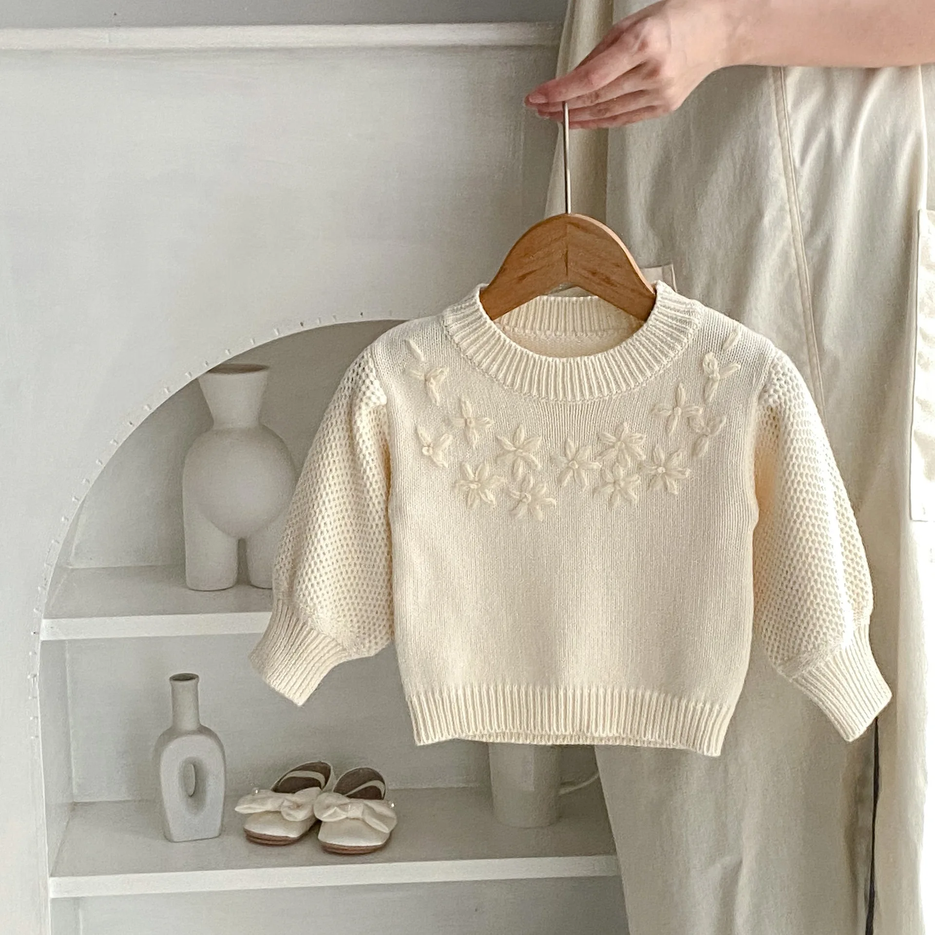 Baby Girls Sweaters Knitted Crochet Flowers Autumn 2024 New Korean Styles Pullover Tops for Kids Children for 1-3 Years old
Baby Girls Sweaters Knitted Crochet Flowers Autumn 2024 New Korean Styles Pullover Tops for Kids Children for 1-3 Years old