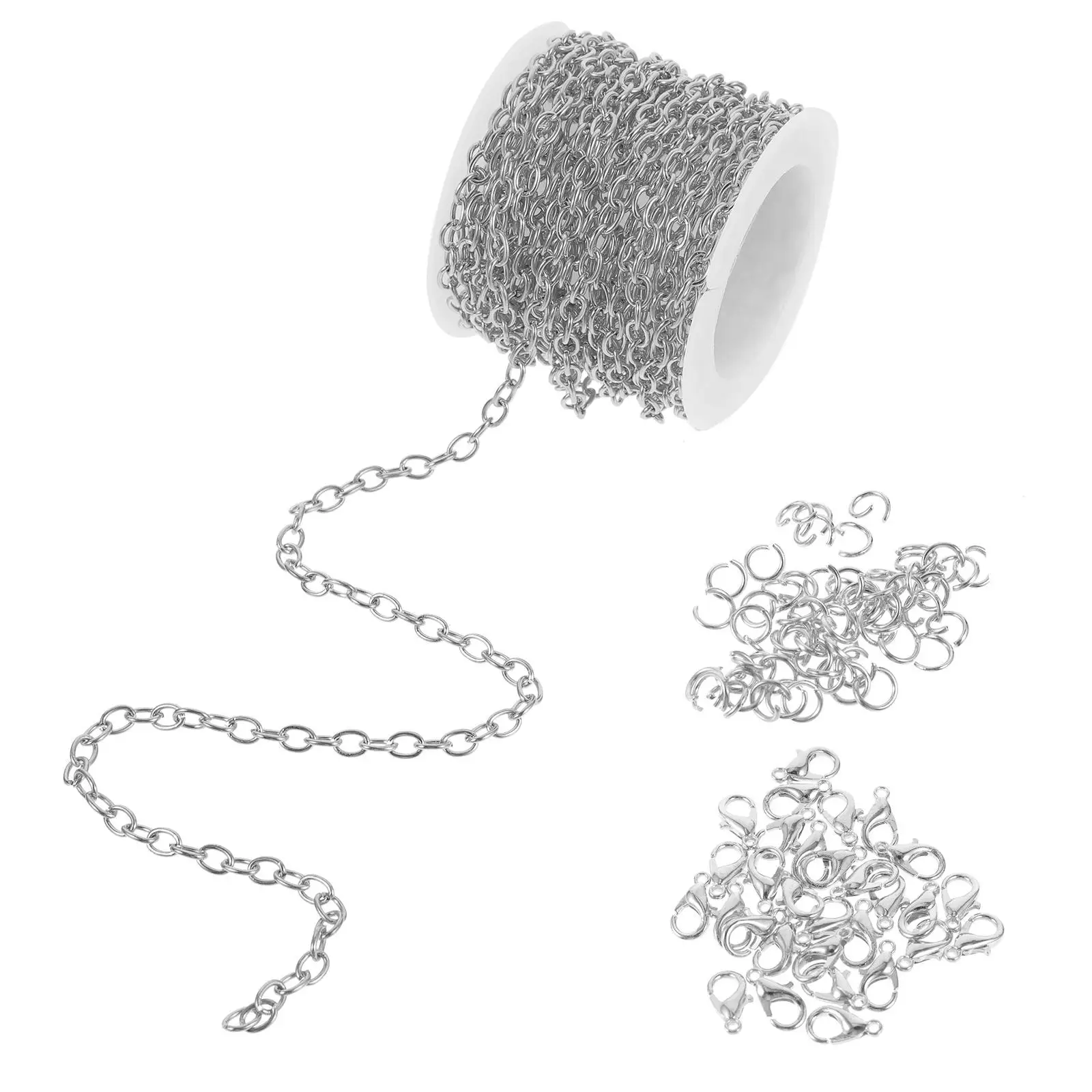 Jewelry Chain Making Supplies Ring Necklace Extending Kit with Buckles Alloy for Bracelet
Jewelry Chain Making Supplies Ring Necklace Extending Kit with Buckles Alloy for Bracelet