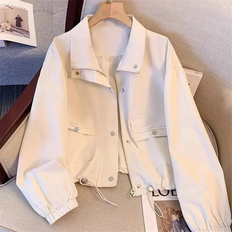Casual Solid Color Baseball Jacket Women Tops 2025 New Spring Fashion Long Sleeve Zipper Thin Coat Female Loose Outerwear W371
Casual Solid Color Baseball Jacket Women Tops 2025 New Spring Fashion Long Sleeve Zipper Thin Coat Female Loose Outerwear W371