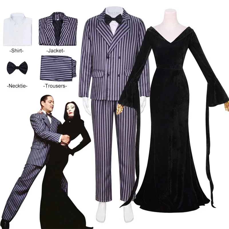 Костюм Bear's Den Addams, платье макси Morticia с длинными рукавами, мужская одежда для косплея Гомес, семейная вечеринка, костюм для выпускного вечера на Хэллоуин, новинка 2025 г.
Костюм Bear's Den Addams, платье макси Morticia с длинными рукавами, мужская одежда для косплея Гомес, семейная вечеринка, костюм для выпускного вечера на Хэллоуин, новинка 2025 г.