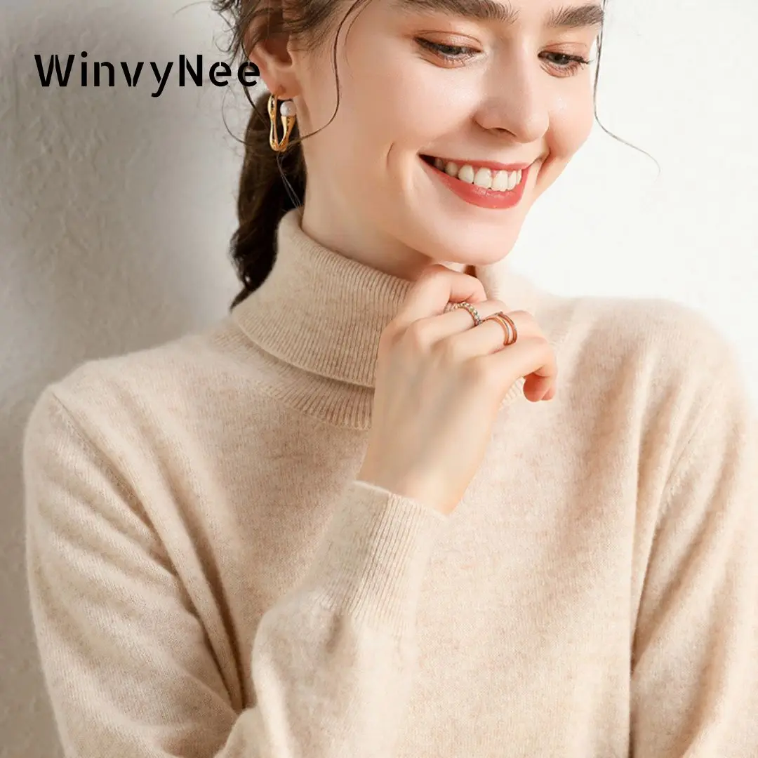 WinvyNee весенние женские кашемировые шерстяные свитера с длинным рукавом, водолазка, мягкая теплая повседневная однотонная верхняя одежда, пуловеры, топы A 1464001
WinvyNee весенние женские кашемировые шерстяные свитера с длинным рукавом, водолазка, мягкая теплая повседневная однотонная верхняя одежда, пуловеры, топы A 1464001