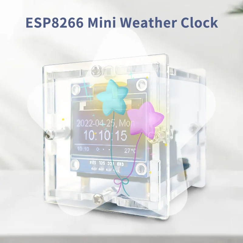 ESP8266 МИНИ-погодные часы WIFI цифровые часы DIY паяльный комплект электронная многофункциональная метеостанция
ESP8266 МИНИ-погодные часы WIFI цифровые часы DIY паяльный комплект электронная многофункциональная метеостанция