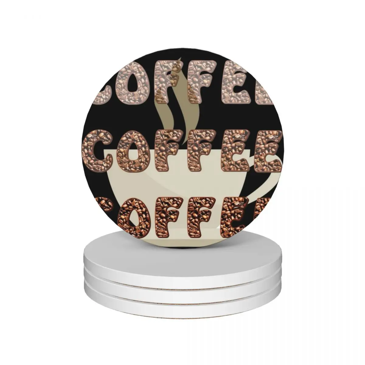 Coffee Coffee Coffee Ceramic Coasters (Set of 4) mug set cute cup pot mug mat Coasters
Coffee Coffee Coffee Ceramic Coasters (Set of 4) mug set cute cup pot mug mat Coasters