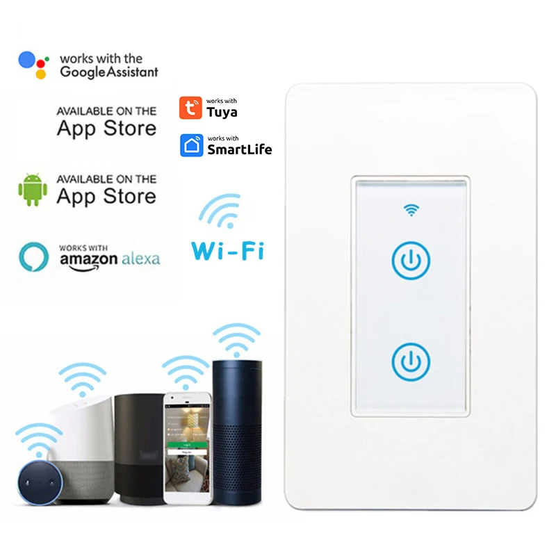 Беспроводной настенный сенсорный переключатель 2,4 ГГц-fi Smart Life App Голосовое управление таймер дистанционное управление Поддержка Alexa Home
Беспроводной настенный сенсорный переключатель 2,4 ГГц-fi Smart Life App Голосовое управление таймер дистанционное управление Поддержка Alexa Home