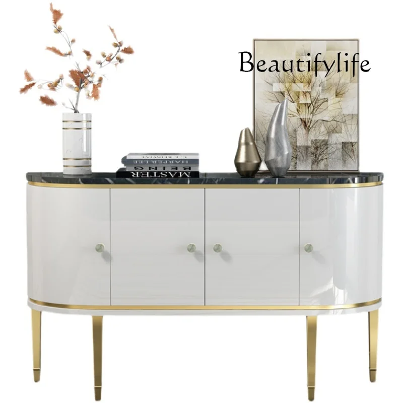 The entrance cabinet is a simple, modern and light luxury Italian semi-arc decorative cabinet that enters the door
The entrance cabinet is a simple, modern and light luxury Italian semi-arc decorative cabinet that enters the door