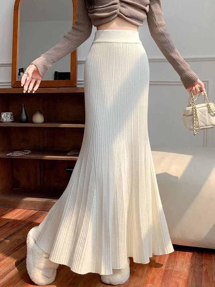 Winter Knitted Black Long Skirts Women Streetwear High Waist Y2k Clothes Oversized Falda Sexy Knitwear Mid Length Midi Skirt
Winter Knitted Black Long Skirts Women Streetwear High Waist Y2k Clothes Oversized Falda Sexy Knitwear Mid Length Midi Skirt