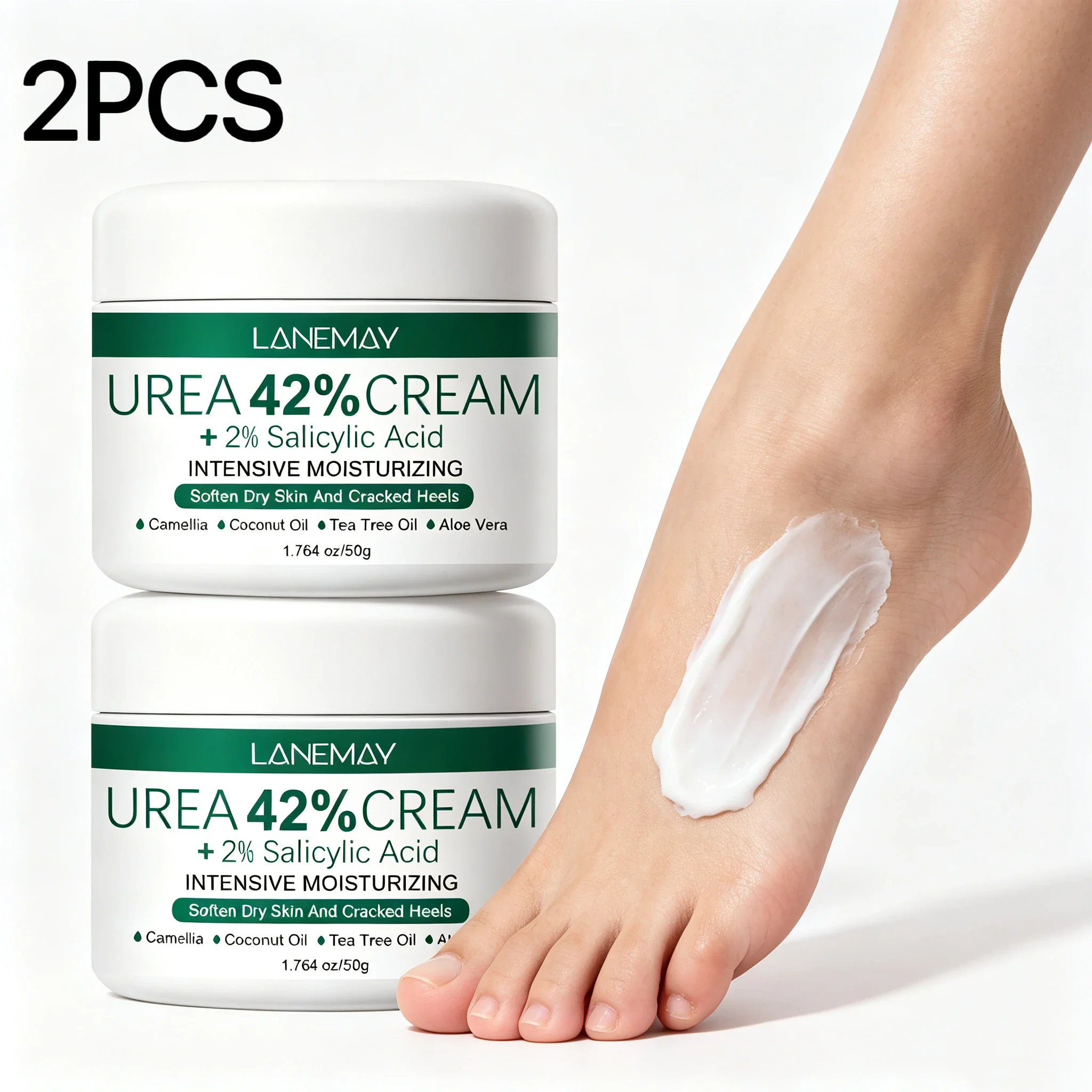 2PCS New 42% Urea Cream + 2% Salicylic acid Foot and hand Moisturizer, deep moisturizer and Nourishing moisturizer
2PCS New 42% Urea Cream + 2% Salicylic acid Foot and hand Moisturizer, deep moisturizer and Nourishing moisturizer