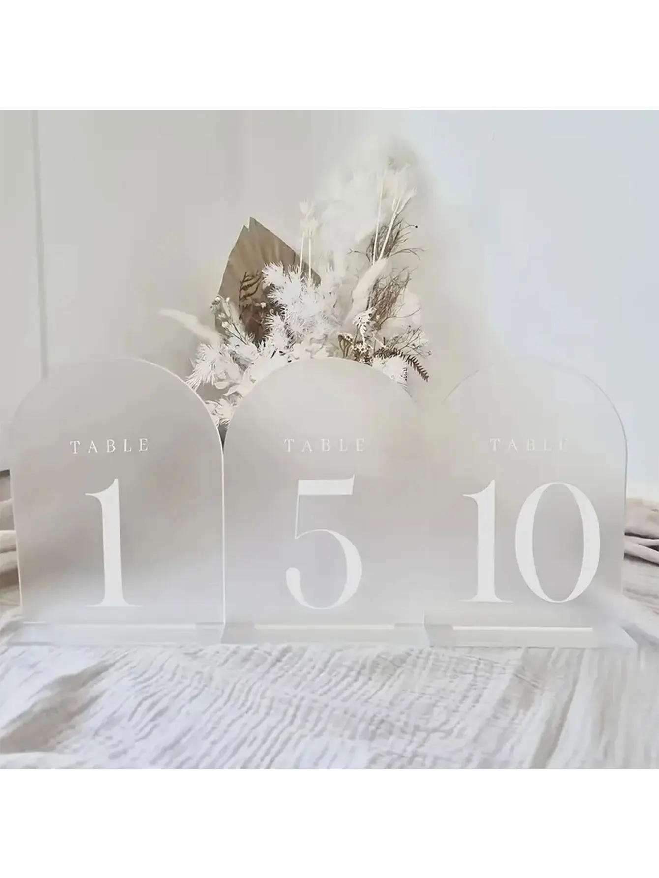 1/20pcs Arched Wedding Reception Table Cards Assemble Frosted Portable Alex Table Number Plates for Wedding Birthday Parties
1/20pcs Arched Wedding Reception Table Cards Assemble Frosted Portable Alex Table Number Plates for Wedding Birthday Parties