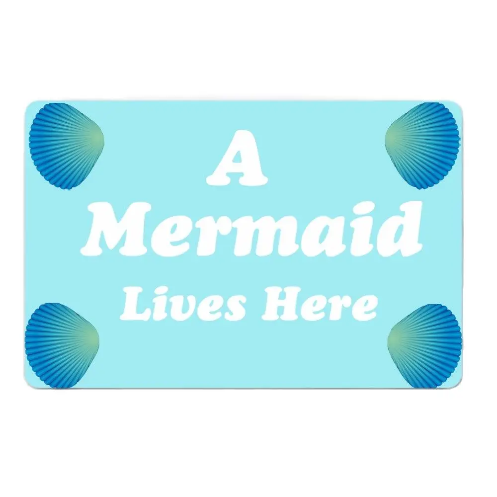 A Mermaid Lives Here Outdoor Funny Doormat Rug Indoor Porch Patio Front Floor Home Decor Door Mat 30x18Inch
A Mermaid Lives Here Outdoor Funny Doormat Rug Indoor Porch Patio Front Floor Home Decor Door Mat 30x18Inch