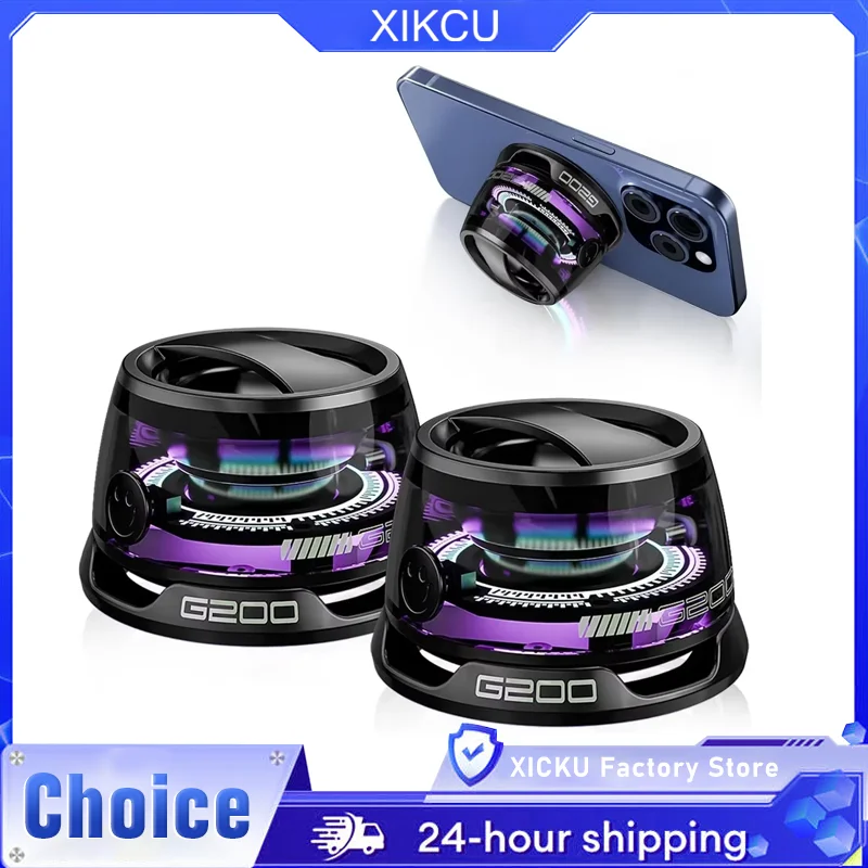 XIKCU Mini Portable Bluetooth Speaker G200 RGB Lighting Magnetic Speaker BT5.3 Small Sound Box 7 Hours Playback Phone Holder
XIKCU Mini Portable Bluetooth Speaker G200 RGB Lighting Magnetic Speaker BT5.3 Small Sound Box 7 Hours Playback Phone Holder