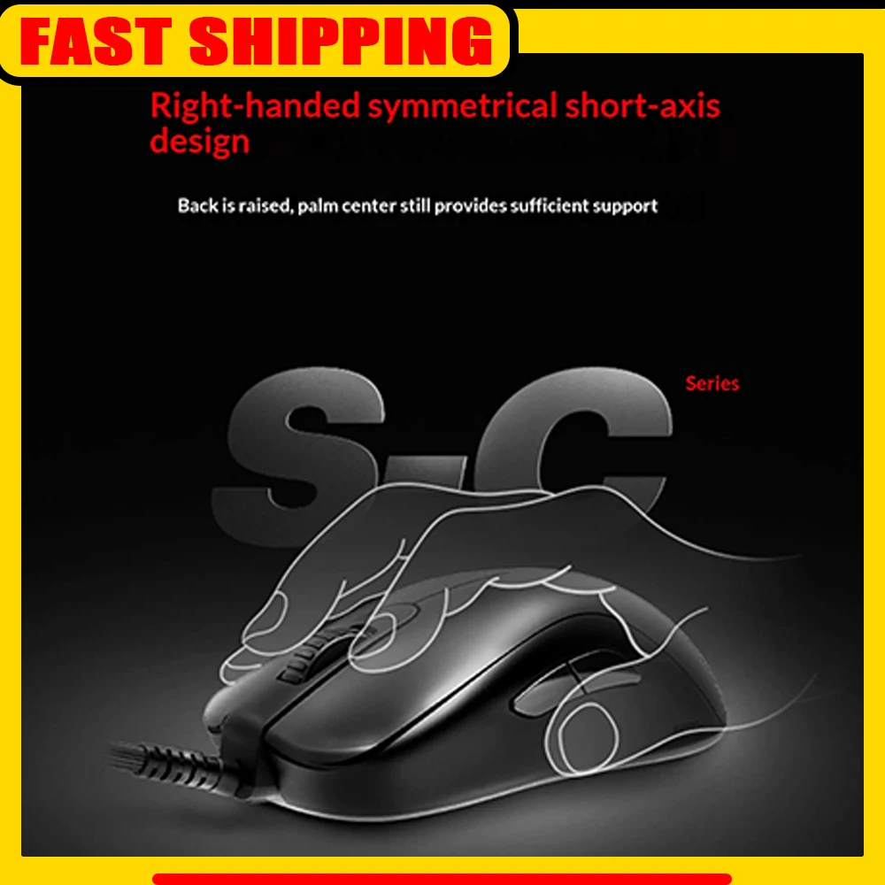 Игровая мышь ZOWIE S-C с частотой опроса 1000 Гц, короткоосевой конструкцией, проводная, сенсор 3360 DPI, 3200 DPI, для CS:GO, аксессуары для ПК
Игровая мышь ZOWIE S-C с частотой опроса 1000 Гц, короткоосевой конструкцией, проводная, сенсор 3360 DPI, 3200 DPI, для CS:GO, аксессуары для ПК