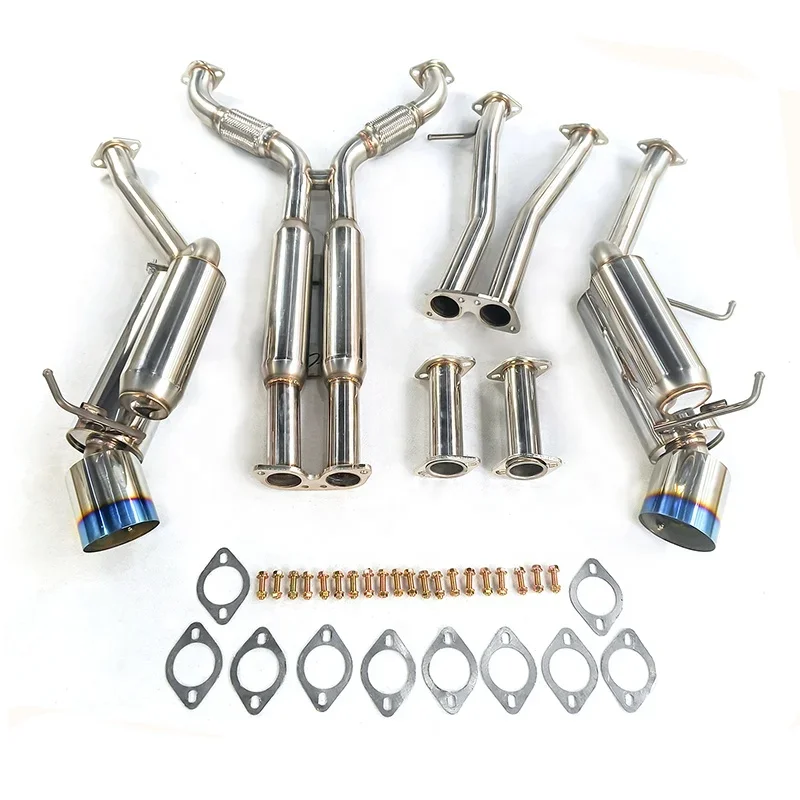 Catback Exhaust System with Dual 4.5" Burnt Tip for 350Z Z33 V35 2003-2009 98654789235
Catback Exhaust System with Dual 4.5" Burnt Tip for 350Z Z33 V35 2003-2009 98654789235