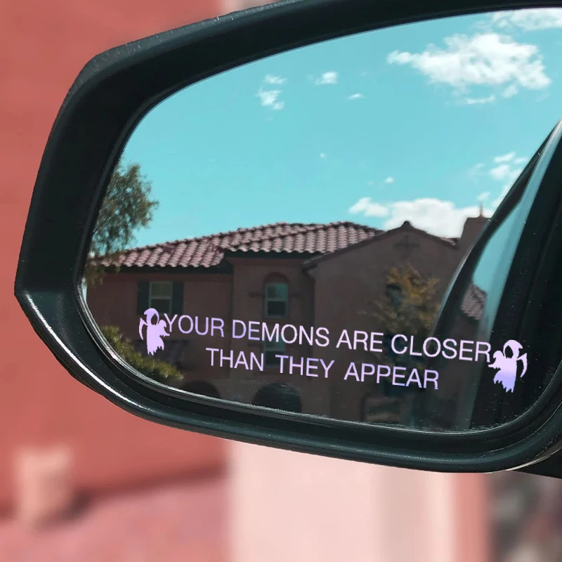 Car Accessories Decals Your Demons Are Closer Than They Appear Vinyl Sticker Decal For Car, Truck, Window, Bumper Decoration
Car Accessories Decals Your Demons Are Closer Than They Appear Vinyl Sticker Decal For Car, Truck, Window, Bumper Decoration