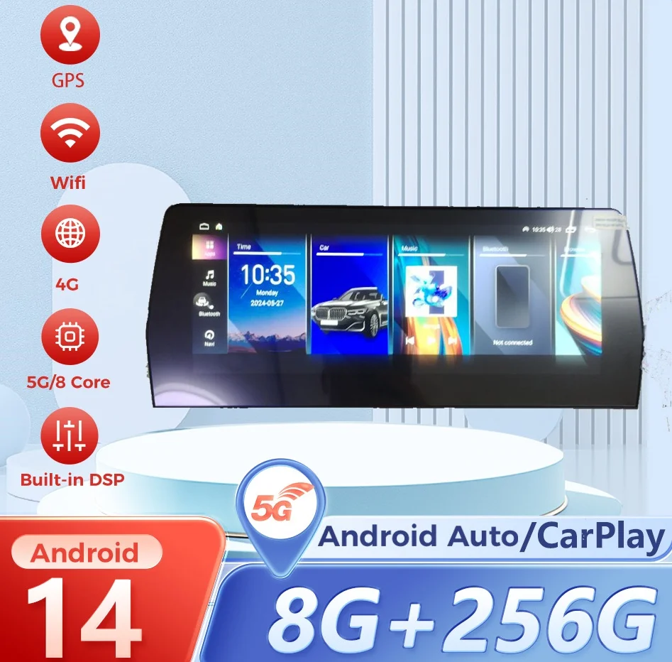 Carplay Radio Screen Android 14 Car Radio For BMW 7 Series E65 E66 2004 - 2009 Car Head Unit Multimedia Player GPS Navigation
Carplay Radio Screen Android 14 Car Radio For BMW 7 Series E65 E66 2004 - 2009 Car Head Unit Multimedia Player GPS Navigation