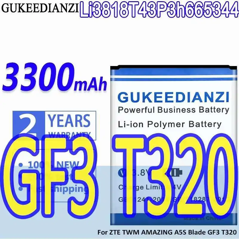 For Zte Twm Amazing A5S Blade GF3 T320 3300Mah Li3818t43p3h665344 Mobile Phone Battery Long-Lasting Performance High-Efficiency
For Zte Twm Amazing A5S Blade GF3 T320 3300Mah Li3818t43p3h665344 Mobile Phone Battery Long-Lasting Performance High-Efficiency