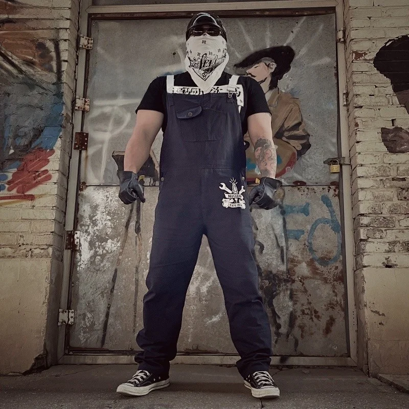 Casual Washed Denim Overalls Loose Fit Biker Style Men's Clothing Nuclear Explosion Trendy Fashion Youth Spring Long Pants
Casual Washed Denim Overalls Loose Fit Biker Style Men's Clothing Nuclear Explosion Trendy Fashion Youth Spring Long Pants