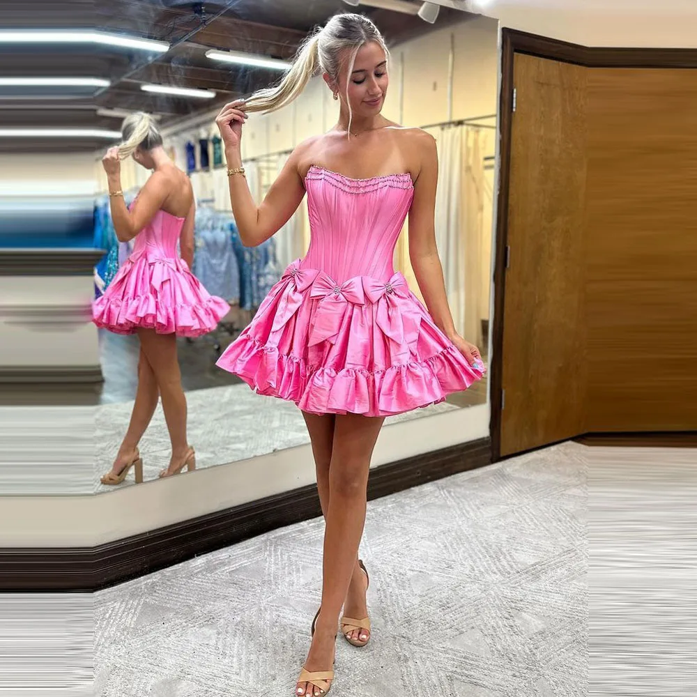 Короткие коктейльные платья принцессы с бантами и бусинами со складками Yong Girls Homecoming Dress Мини-короткое платье для выпускного вечера на день рождения для фото
Короткие коктейльные платья принцессы с бантами и бусинами со складками Yong Girls Homecoming Dress Мини-короткое платье для выпускного вечера на день рождения для фото