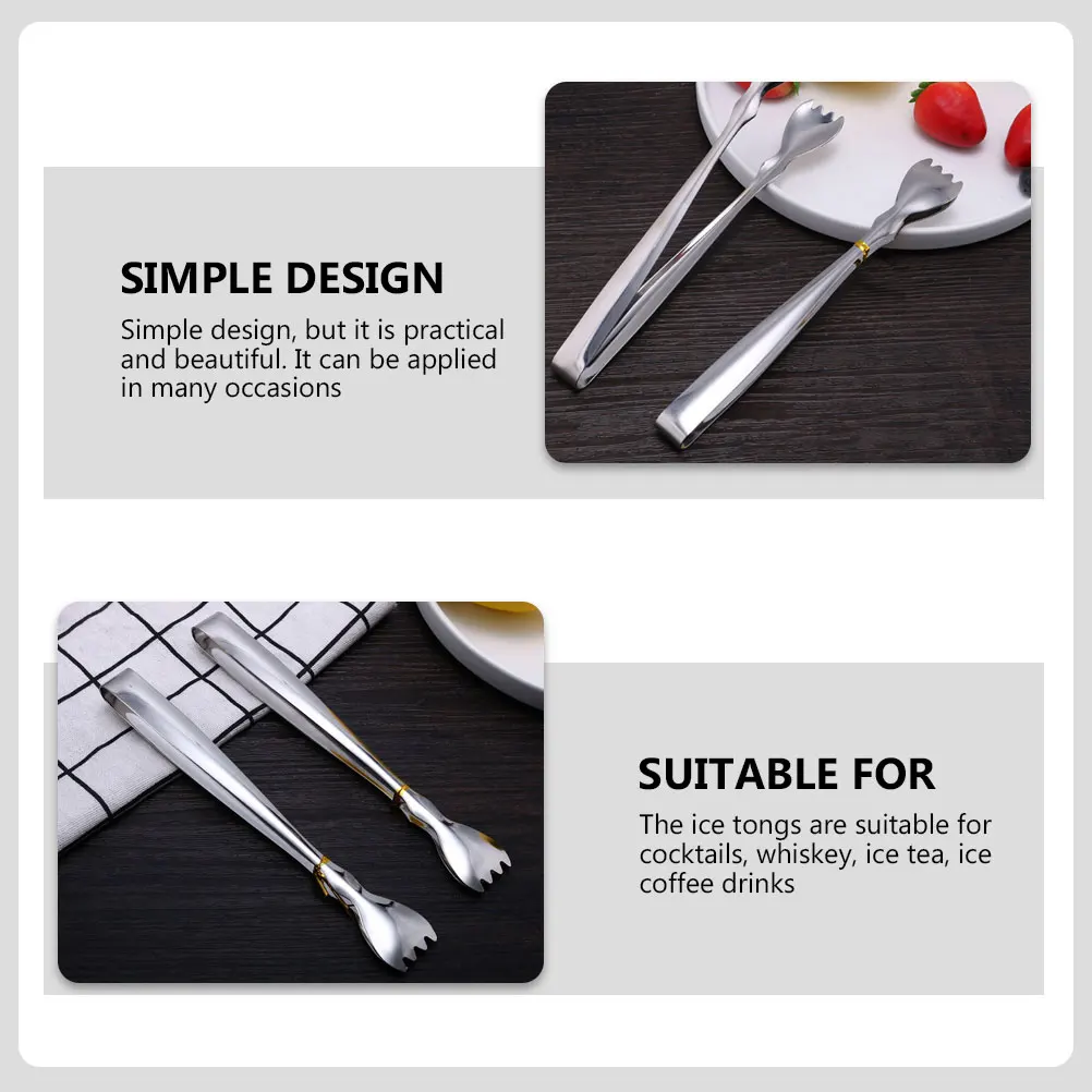 3 шт., щипцы для льда из нержавеющей стали, толстые полированные универсальные кухонные сервировочные инструменты для барбекю, свадебные щипцы из нержавеющей стали
3 шт., щипцы для льда из нержавеющей стали, толстые полированные универсальные кухонные сервировочные инструменты для барбекю, свадебные щипцы из нержавеющей стали