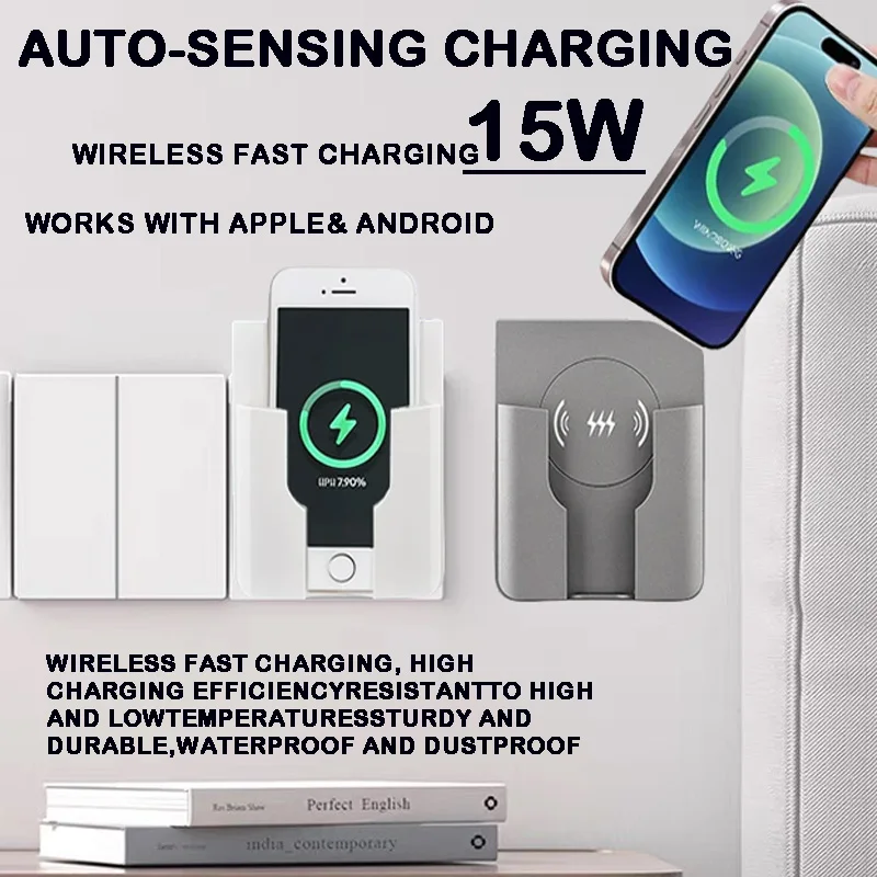QI Universal Flush Wall Mount Wireless Charger,15W Fast Charging Stand for Phones,AC 110–220V
QI Universal Flush Wall Mount Wireless Charger,15W Fast Charging Stand for Phones,AC 110–220V