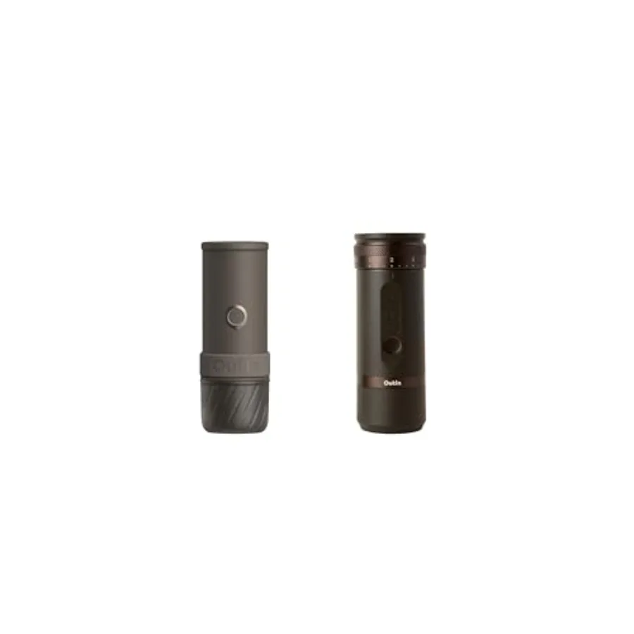 Portable electric espresso machine with integrated grinder for travel use, brown ABS plastic body, compact design with fast hea
Portable electric espresso machine with integrated grinder for travel use, brown ABS plastic body, compact design with fast hea