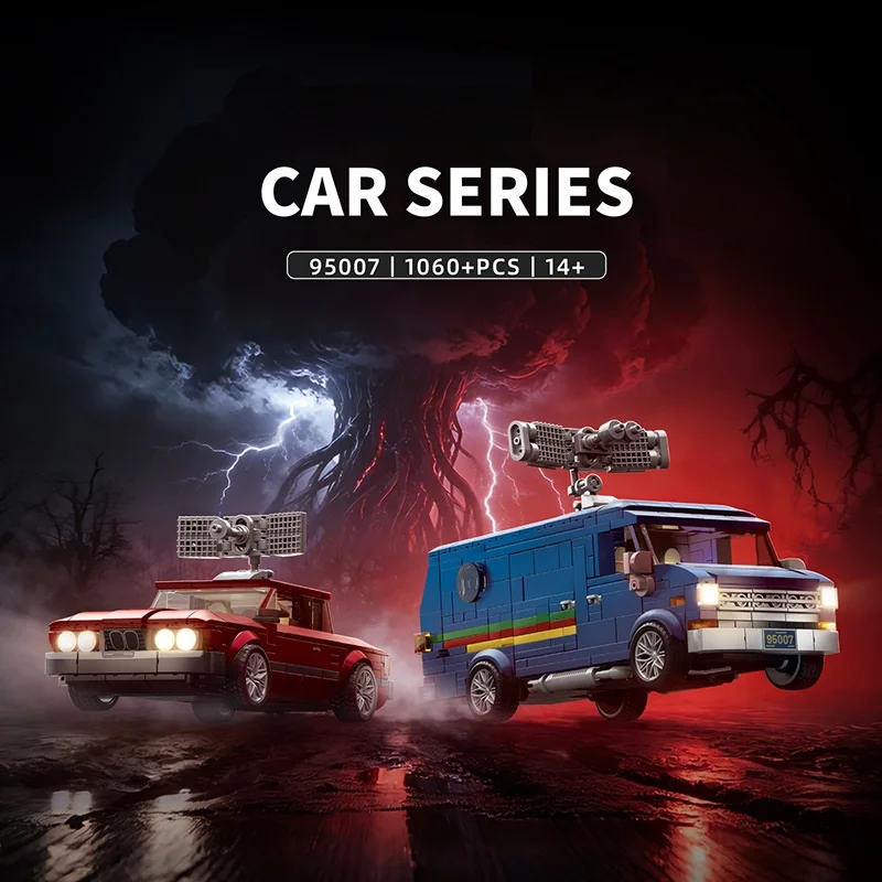 1060pcs Classic Sci-Fi Horror Nostalgic US TV Show Character Red Blue Dual Car Set Building Blocks Model Toy Boys Gift NO.95007
1060pcs Classic Sci-Fi Horror Nostalgic US TV Show Character Red Blue Dual Car Set Building Blocks Model Toy Boys Gift NO.95007