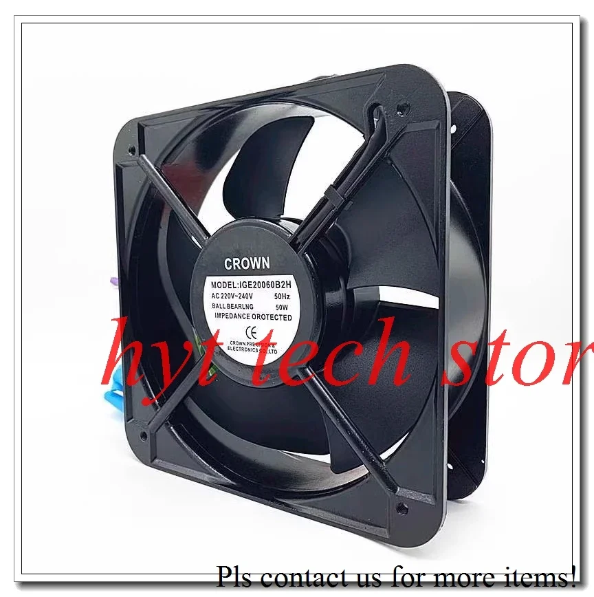 IGE20060B2H 220V Axial flow cabinet cooling fan,tested before shipment
IGE20060B2H 220V Axial flow cabinet cooling fan,tested before shipment