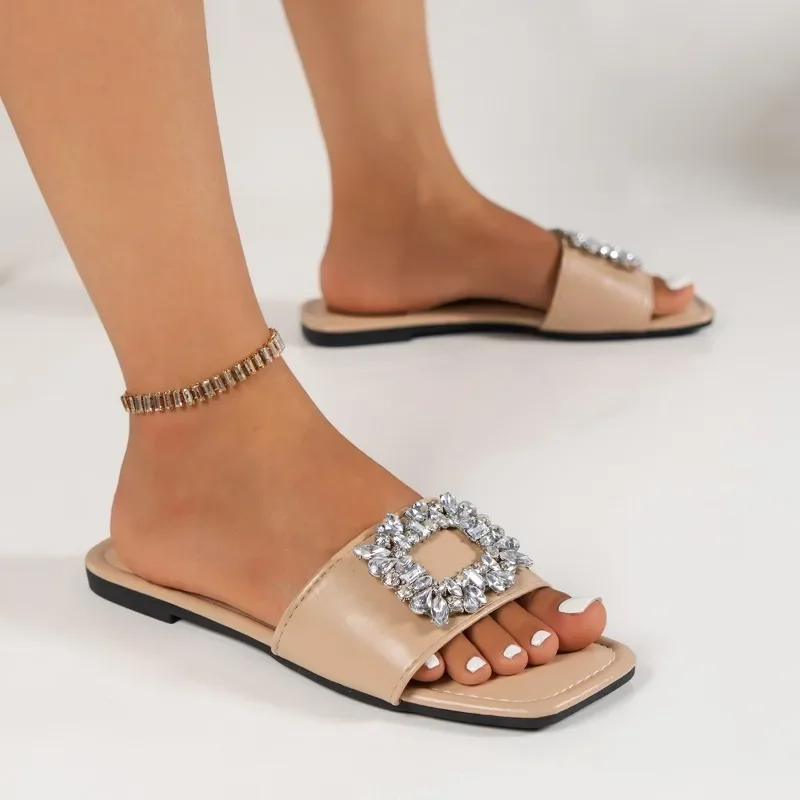 Women's Shoes 2025 New Basic Women's Slippers Fashion Crystal Daily Slippers Women Summer Plus Size Best Seller Flat Slippers
Women's Shoes 2025 New Basic Women's Slippers Fashion Crystal Daily Slippers Women Summer Plus Size Best Seller Flat Slippers