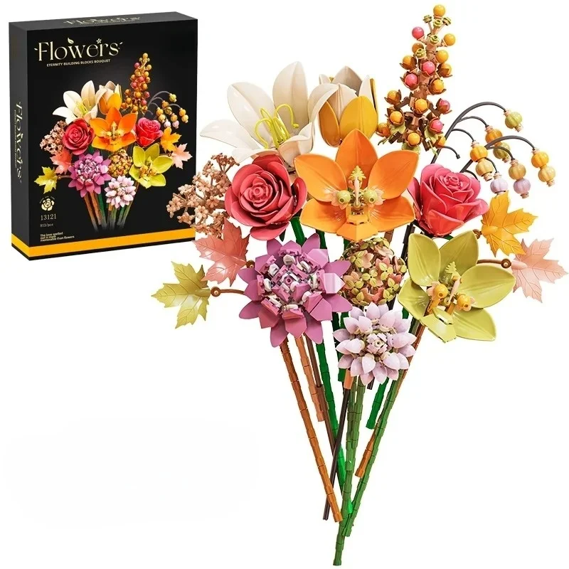 Never Withered Flower Bouquet Building Blocks 813PCS DIY Floral Bricks Set Home Room Decor Valentine's Day Gift for Her
Never Withered Flower Bouquet Building Blocks 813PCS DIY Floral Bricks Set Home Room Decor Valentine's Day Gift for Her