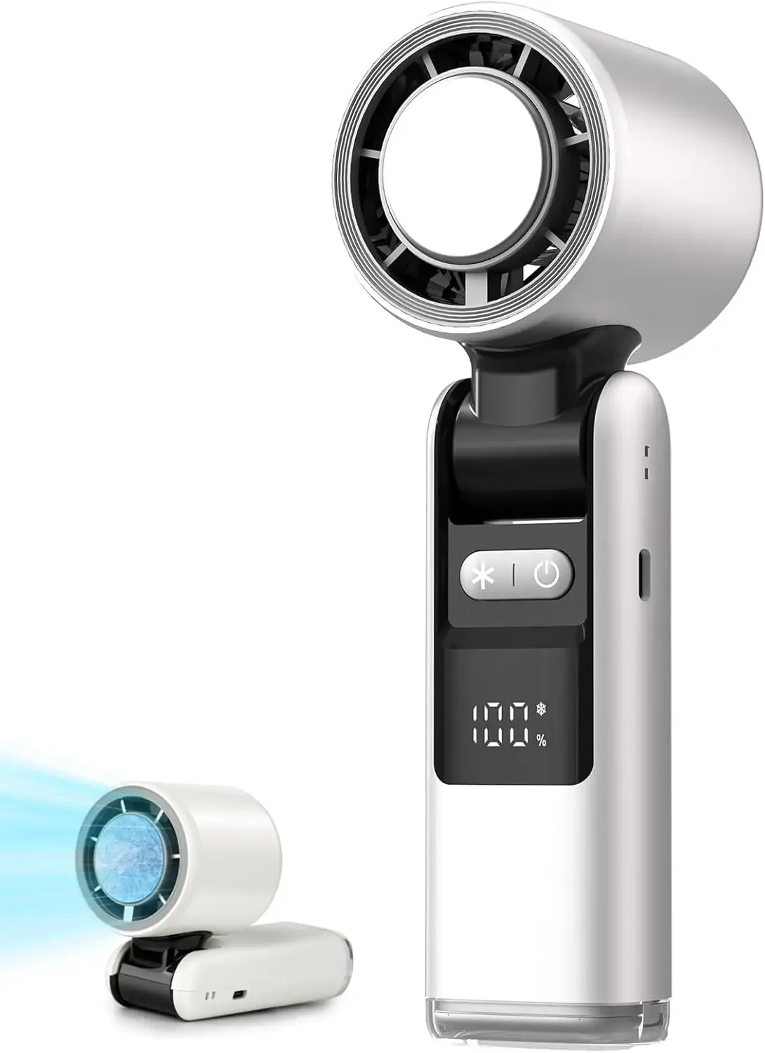 Портативный ручной турбовентилятор, 100 передач, ветровой USB-аккумулятор, работающий от до 3 в 1, персональный, с воздушным техническим охлаждением 
Портативный ручной турбовентилятор, 100 передач, ветровой USB-аккумулятор, работающий от до 3 в 1, персональный, с воздушным техническим охлаждением