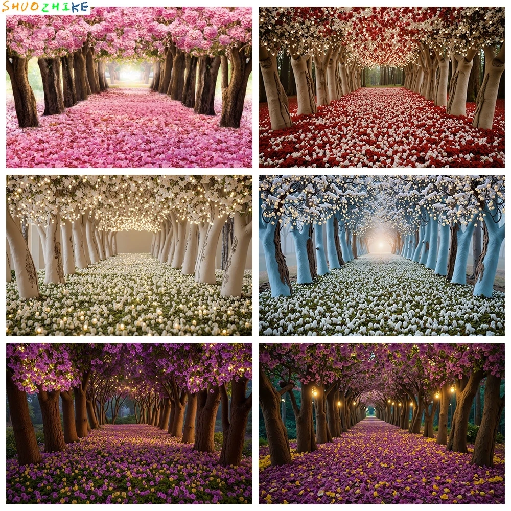 Spring Floral Flowers Blossom Photography Backdrops White Pink Sakura Cherry Trees Valentine's Day Photo Studio Backgrounds
Spring Floral Flowers Blossom Photography Backdrops White Pink Sakura Cherry Trees Valentine's Day Photo Studio Backgrounds