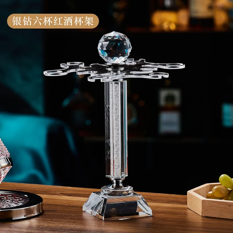 Crystal glass red wine glass rotating upside down wine rack Gold cup holder Household wine glass storage rack
Crystal glass red wine glass rotating upside down wine rack Gold cup holder Household wine glass storage rack
