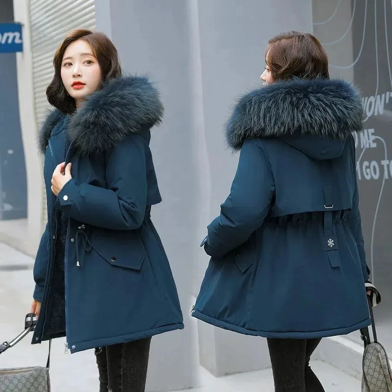 2023 New Winter Jacket Women Casual Coat Long Parkas Female Warm Wool Liner Hooded Parka Snow Wear Padded Outwear
2023 New Winter Jacket Women Casual Coat Long Parkas Female Warm Wool Liner Hooded Parka Snow Wear Padded Outwear