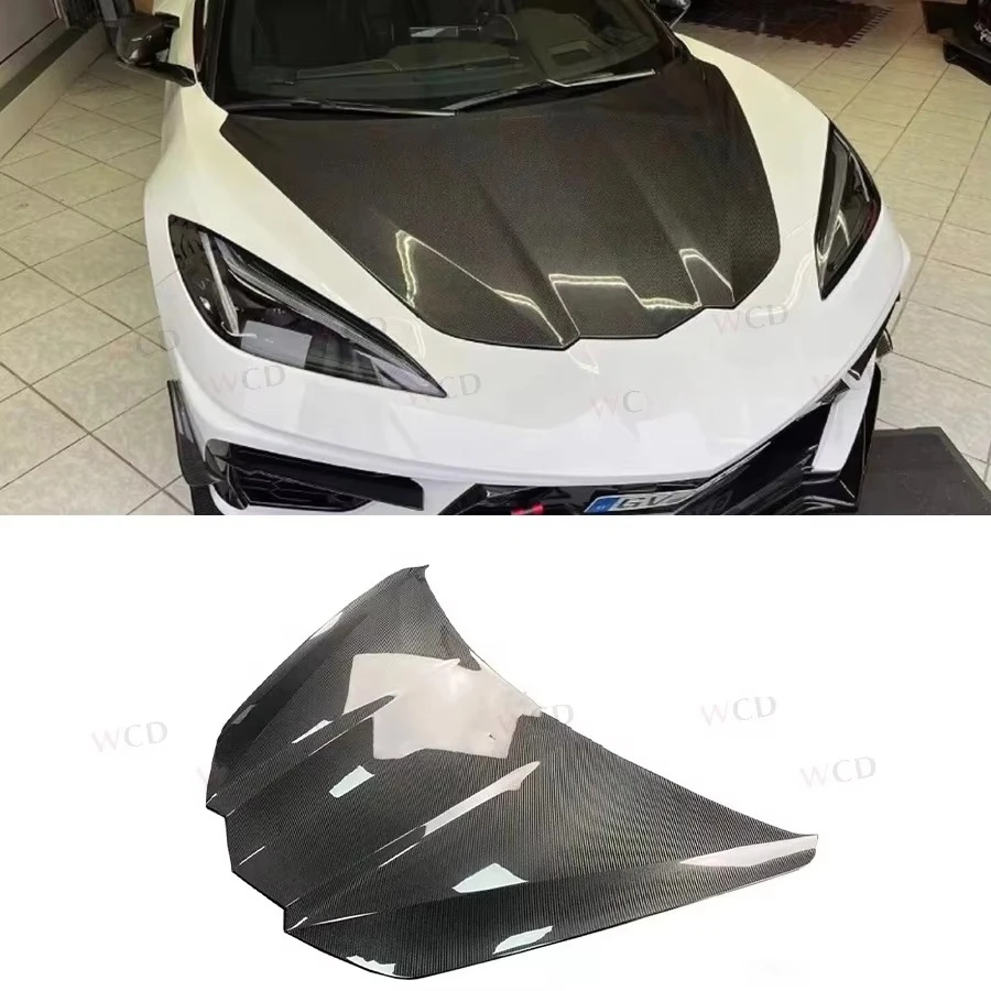 Передний капот из углеродного волокна в стиле ST для капота двигателя ChevroletS Corvette C8
Передний капот из углеродного волокна в стиле ST для капота двигателя ChevroletS Corvette C8