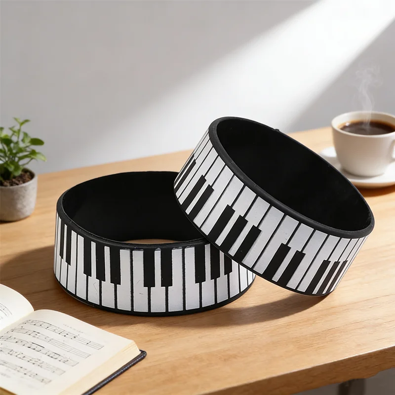 NEW Music Theme Silicone Wristband, Show Your Love for Music, Piano Key Design for Concerts & Daily Wear, Durable & Comfortable
NEW Music Theme Silicone Wristband, Show Your Love for Music, Piano Key Design for Concerts & Daily Wear, Durable & Comfortable