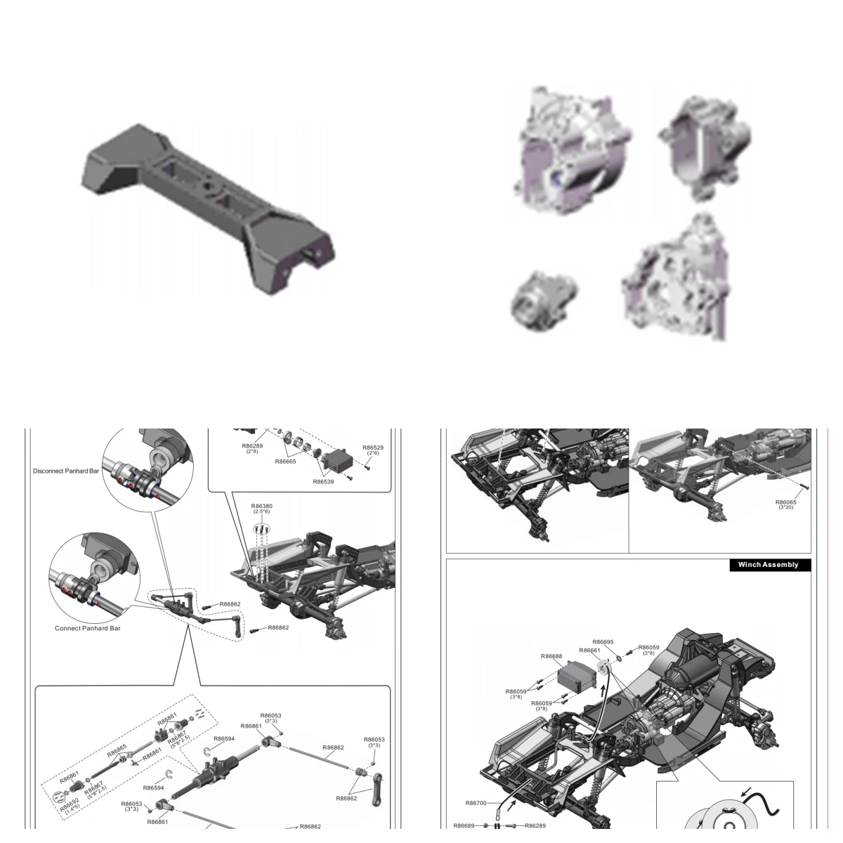RGT Accessories R86650 Upper Holder R86649 transmission case B+D+H For EX86170 1/10 Electric Remote Control Off-road Vehicles
RGT Accessories R86650 Upper Holder R86649 transmission case B+D+H For EX86170 1/10 Electric Remote Control Off-road Vehicles