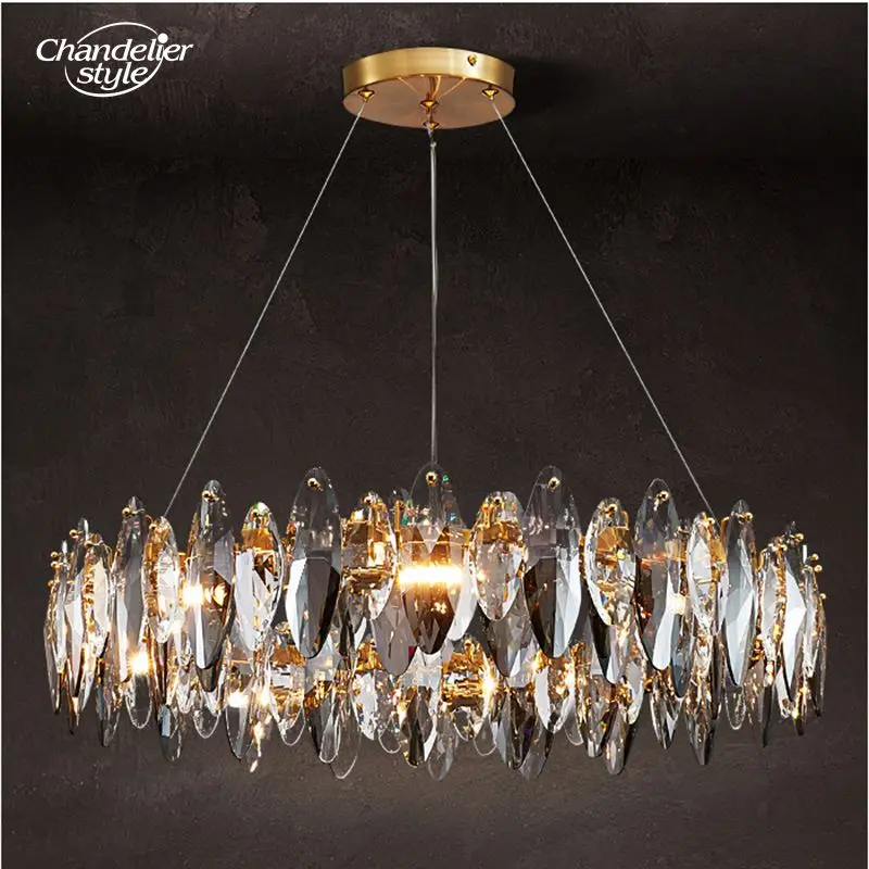 Modern Luxury LED round Chandelier Gold Glass Hanging Lamp for Ceiling Pendant Light Fixture for Living Room Bedroom
Modern Luxury LED round Chandelier Gold Glass Hanging Lamp for Ceiling Pendant Light Fixture for Living Room Bedroom