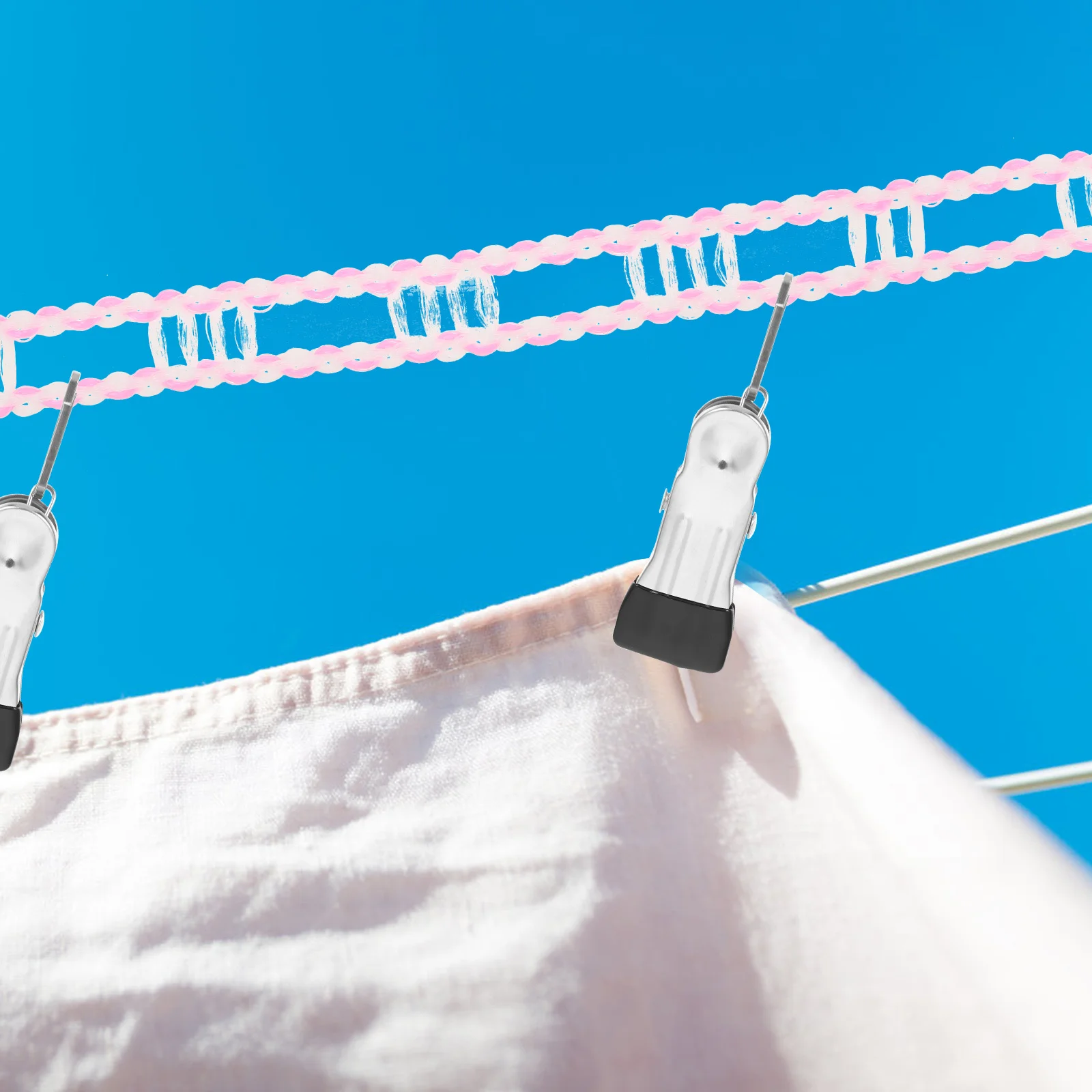 2Pcs Heavy Duty Portable Clothesline Nonslip Windproof for Travel Camping Outdoor Use Clothes Line Outdoors Travel Clothesline
2Pcs Heavy Duty Portable Clothesline Nonslip Windproof for Travel Camping Outdoor Use Clothes Line Outdoors Travel Clothesline