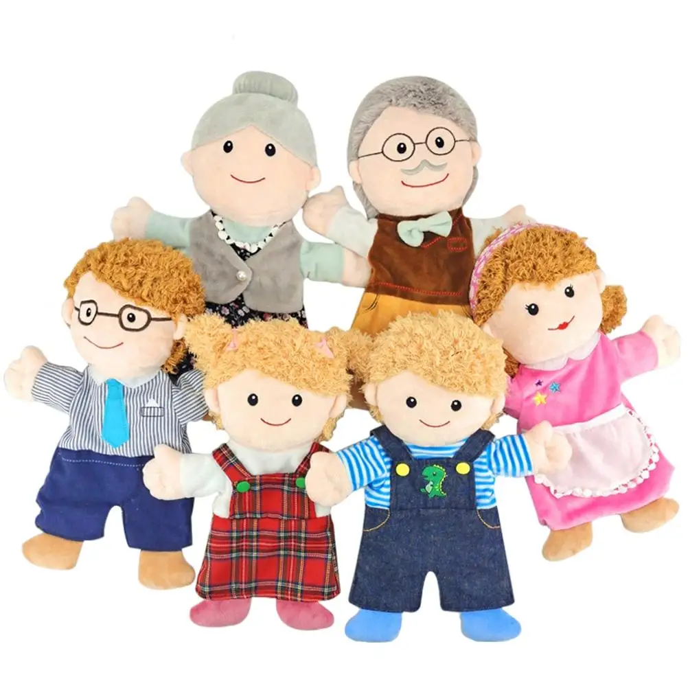 ZK40 6Pcs Hand Puppet Set 11.8 Inch Soft Plush Family Members Finger Puppets Early Educational Storytelling for Kids
ZK40 6Pcs Hand Puppet Set 11.8 Inch Soft Plush Family Members Finger Puppets Early Educational Storytelling for Kids