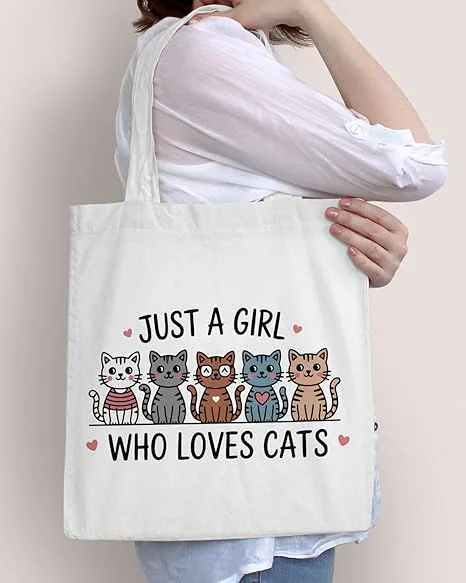 Cute Cat Lover Tote Bag Versatile Canvas Shoulder Bag for College Students Girls Women Casual Reusable Shopping Travel Handbag
Cute Cat Lover Tote Bag Versatile Canvas Shoulder Bag for College Students Girls Women Casual Reusable Shopping Travel Handbag