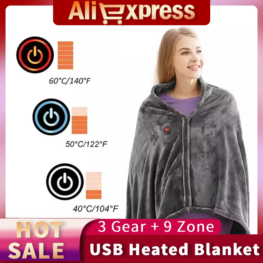 Электрическое USB-одеяло с подогревом, 3 режима, 9 зон нагрева, коралловый флис, быстрый нагрев для дома и офиса
Электрическое USB-одеяло с подогревом, 3 режима, 9 зон нагрева, коралловый флис, быстрый нагрев для дома и офиса