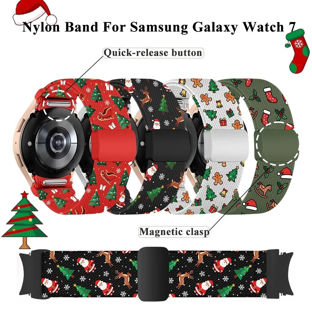 Christmas Watch Strap for Samsung Galaxy Watch 7/6/5/FE Strap Nylon Quick Release Strap for Samsung Galaxy Watch 7/6/5/FE Band
Christmas Watch Strap for Samsung Galaxy Watch 7/6/5/FE Strap Nylon Quick Release Strap for Samsung Galaxy Watch 7/6/5/FE Band